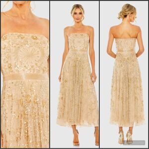 MAC DUGGAL 93898 Strapless Embellished A Line Dress